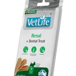 Vet Life Dental Treat Renal Mini 60g snack veterinario cani