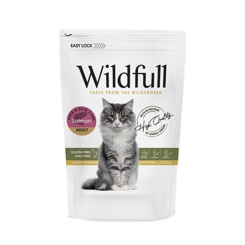 Wildfull Salmon Hair & Skin crocchette gatto grain free