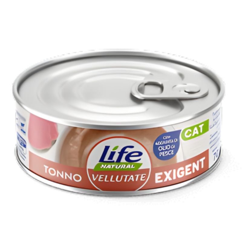 Life Cat Vellutata exigent Tonno 70g umido gatto