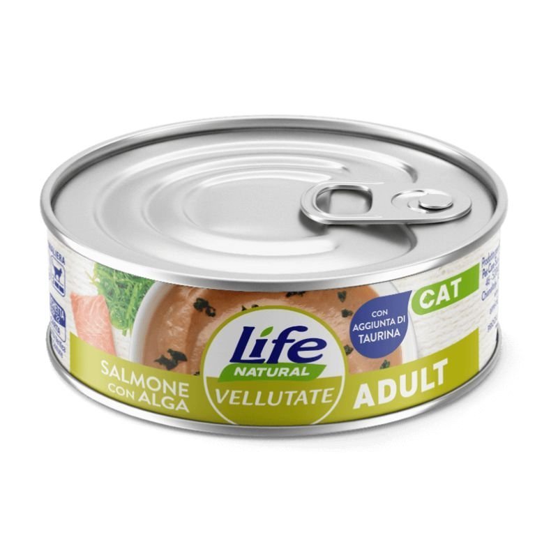 Life Cat Vellutata adult Salmone e Alghe 70g umido gatto