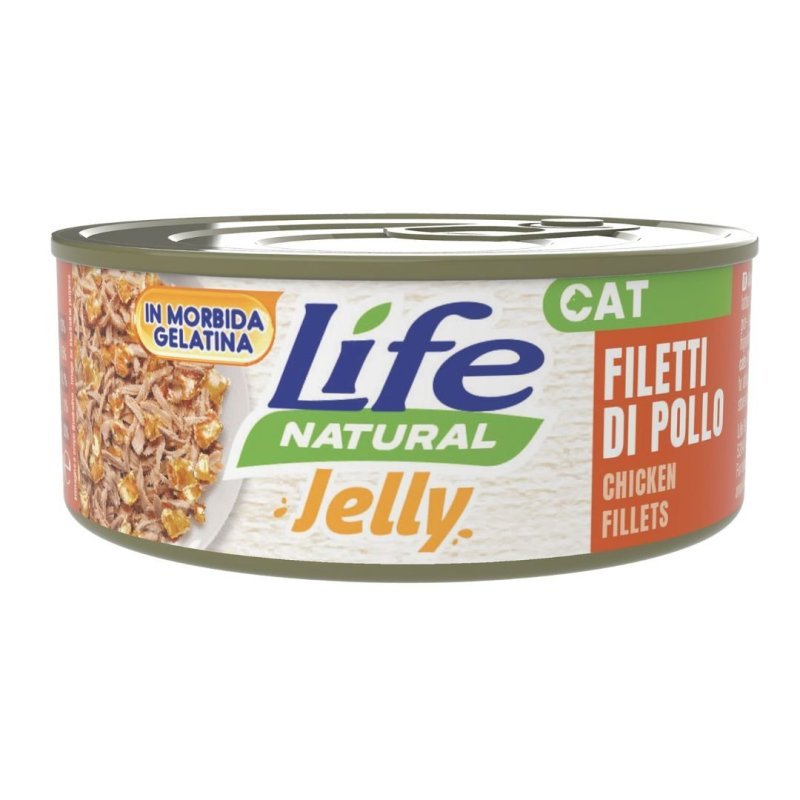 Life Cat Jelly Pollo 70g umido gatto