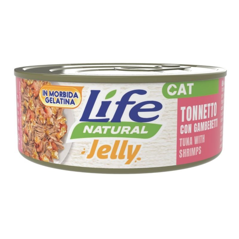 Life Cat Jelly Tonnetto e Gamberetti 70g umido gatto
