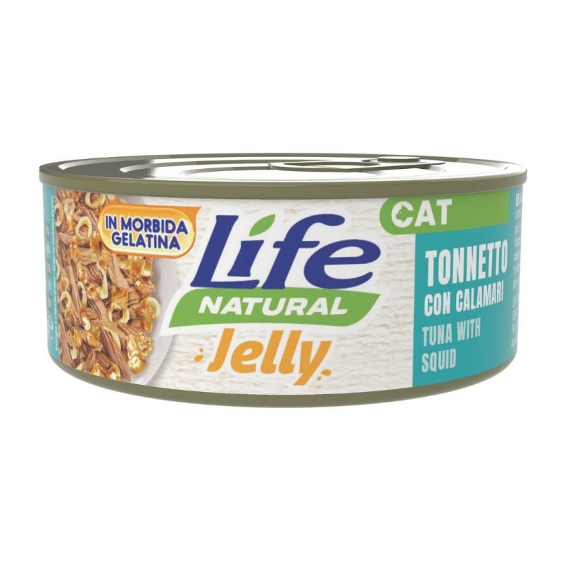 Life Cat Jelly Tonnetto e Calamari 70g umido gatto