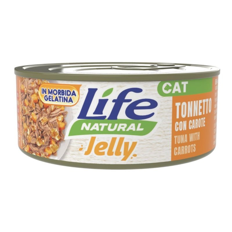 Life Cat Jelly Tonnetto e Carote 70g umido gatto