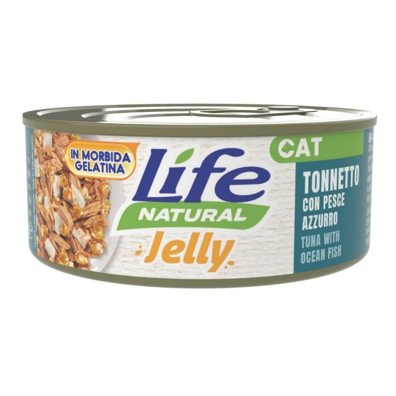 Life Cat Jelly Tonnetto e Pesce Azzurro 70g umido gatto