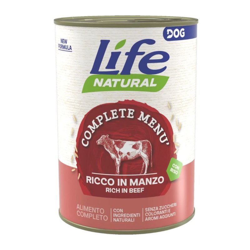 Life Dog Complete Menu Manzo e Patate 400g umido cane