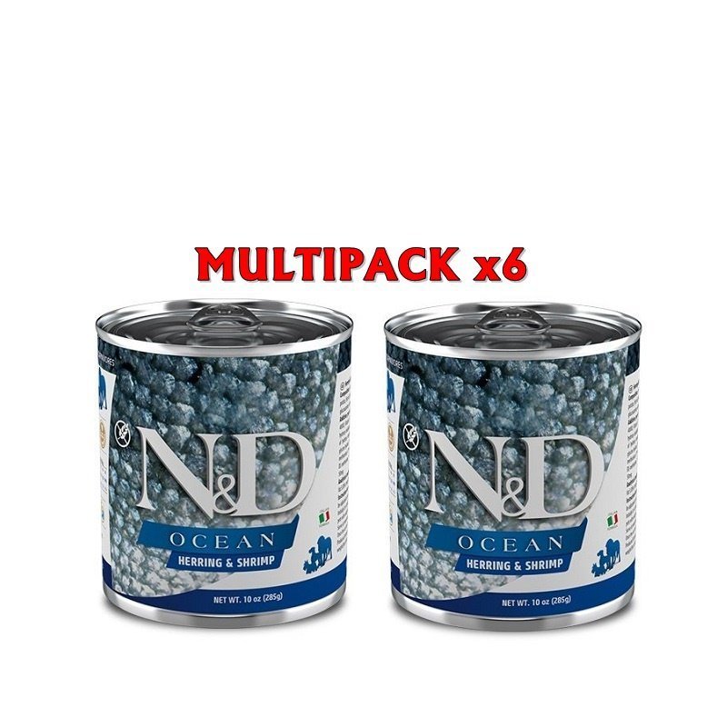 N&D Ocean Aringa e Gamberetti 285g umido cane