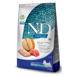 N&D Adult Mini Salmone, Merluzzo e Melone Cantalupo crocchette cane