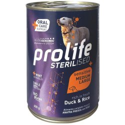 Prolife Sterilised Anatra e Riso 400g umido cane sensitive