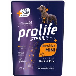 Prolife Sterilised Mini Anatra e riso 100g umido cane sensitive