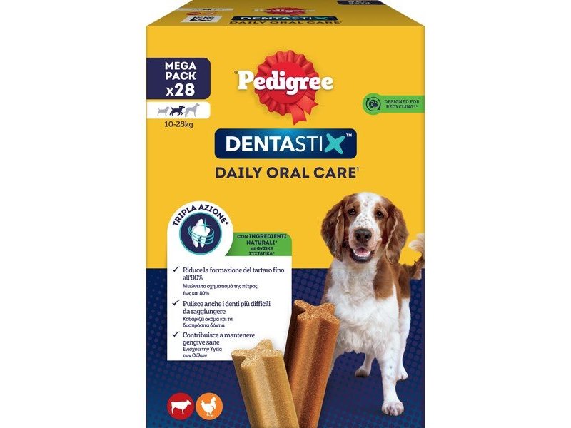 Dentastix Medium 10-25Kg MultiPack 28pz (720g)