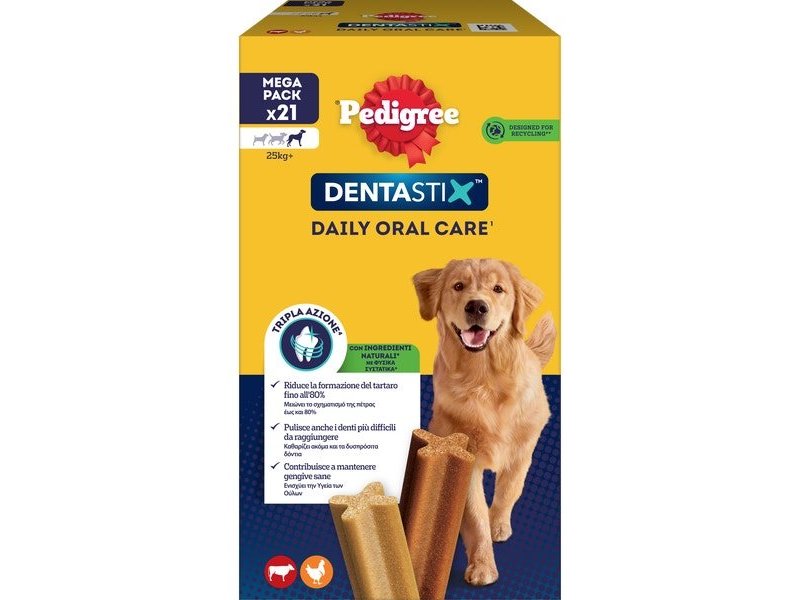 Dentastix Large +25Kg MultiPack 21pz (810g)