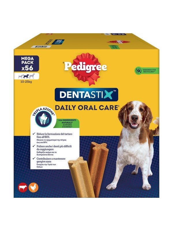 Dentastix Medium 10-25Kg BigPack 56pz (1,44kg)