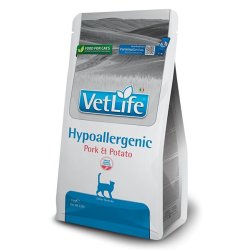 Vet Life Farmina Hypoallergenic Pork and Potato crocchette gatto