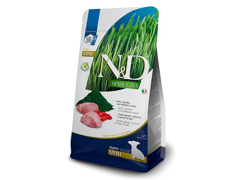 N&D Puppy Mini Spirulina Agnello e Goji crocchette cane