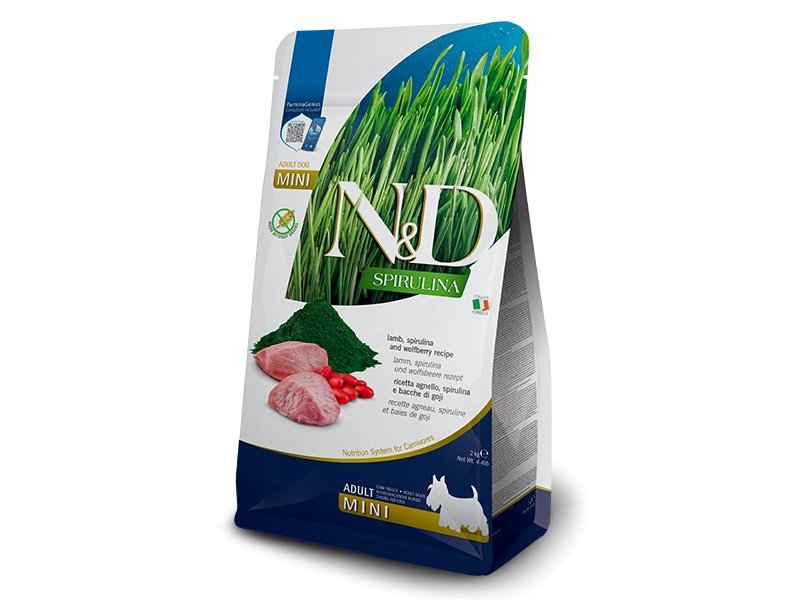 N&D Adult Mini Spirulina Agnello e Goji crocchette cane