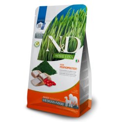 N&D Adult Spirulina Aringa e Goji Medium Maxi crocchette cane