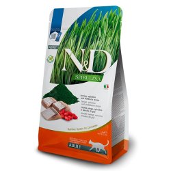 N&D Adult Spirulina Aringa e Goji Grain Free crocchette gatto