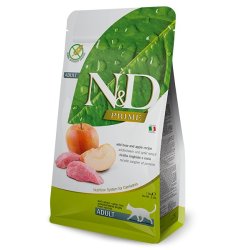 N&D Prime Adult Cat Cinghiale e Mela Grain Free crocchette gatto