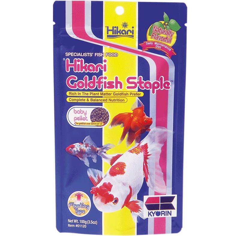 Hikari Goldfish Staple Baby 100g pellet galleggianti base per pesci rossi