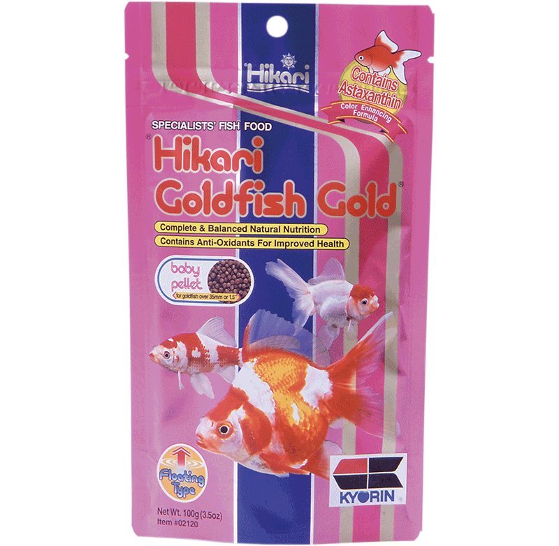 Hikari Goldfish Gold Baby 100g pellet galleggianti coloranti per pesci rossi