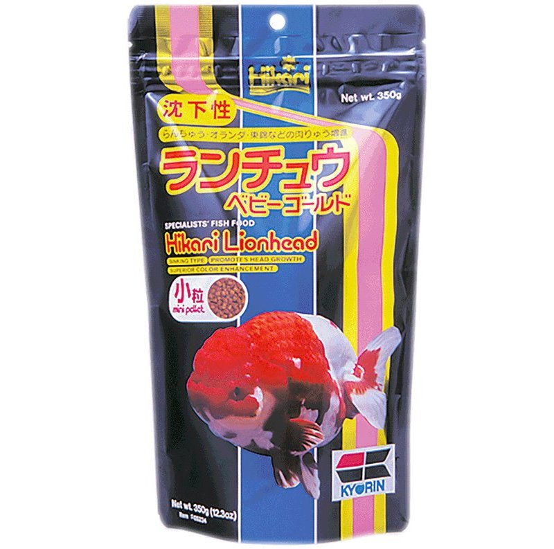 Hikari Lionhead Mini 100g pellet affondanti per pesci rossi a crescita della testa