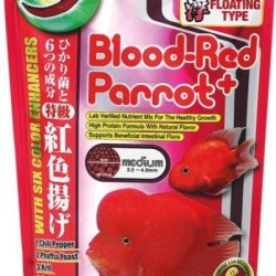 Hikari Blood-Red Parrot Plus Mini 333g pellet premium colorante per ciclidi