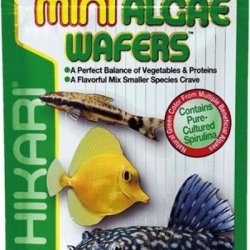 Hikari Tropical Mini Algae Wafers 85g alimento vegetale in wafer affondanti per pesci da fondo