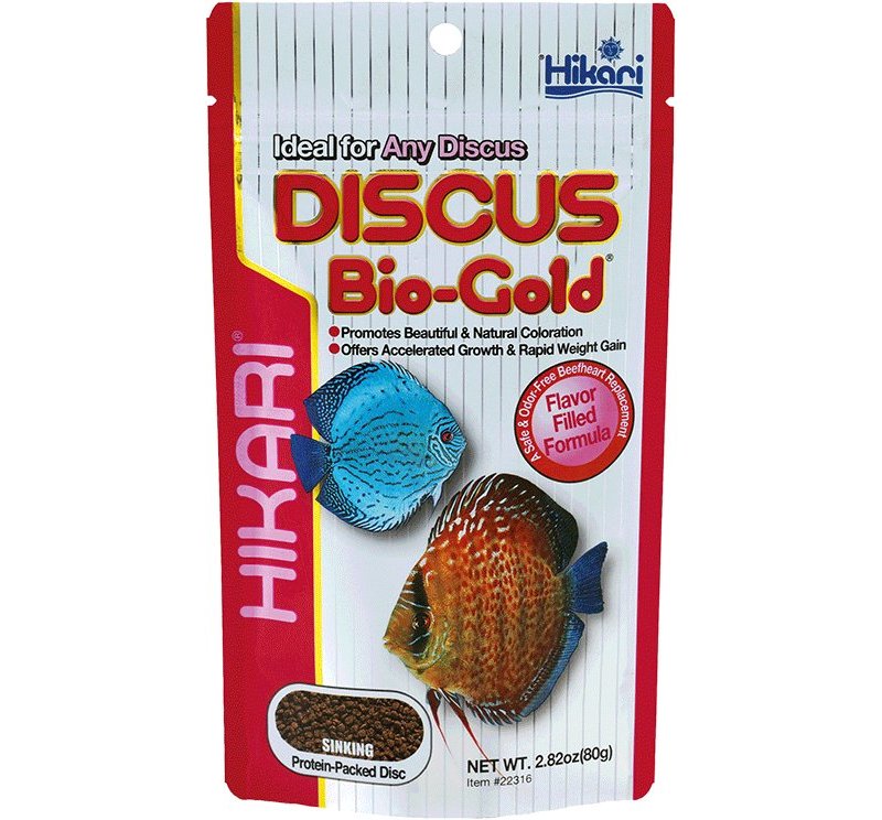 Hikari Tropical Discus Bio-Gold 80g granuli affondanti premium per Discus