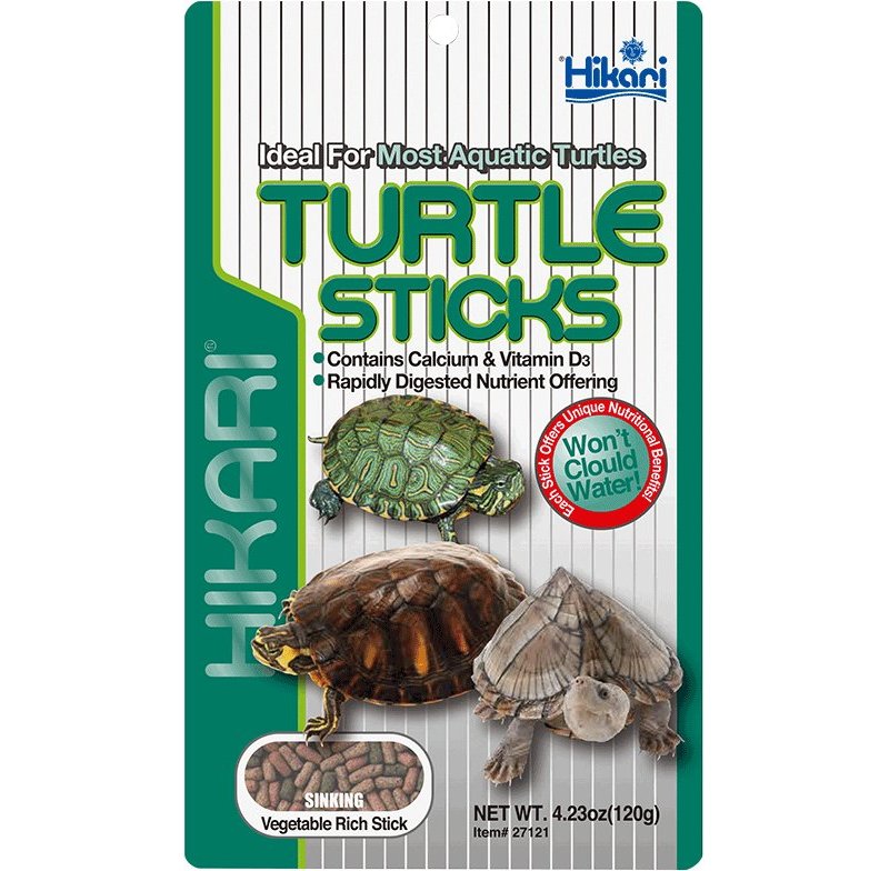 Hikari Reptile Turtle Sticks 120g stick galleggianti completi per tartarughe acquatiche