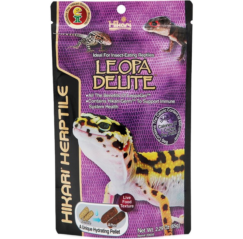 Hikari Reptile Leopa Delite 65 Gr pellet morbidi per gechi leopardini insettivori