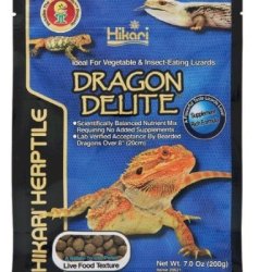 Hikari Reptile Dragon Delite 200 Gr pellet morbidi per draghi barbuti onnivori