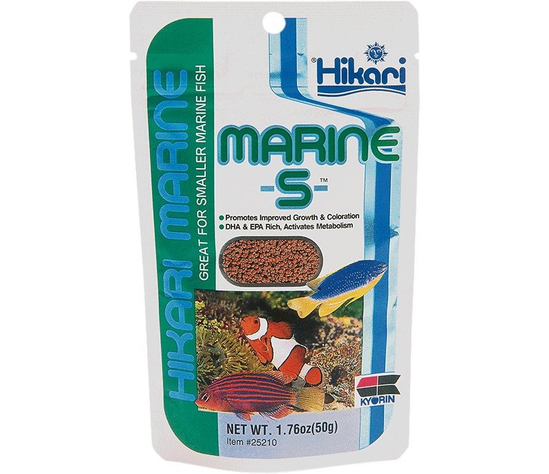 Hikari Marine Marine-s 50g micro pellet marino per pesci marini piccoli