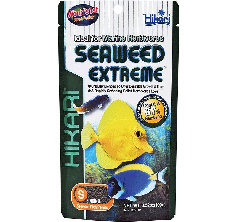 Hikari Marine Seaweed Extreme Medium Wafer 250g mangime marino ricco di alghe per erbivori