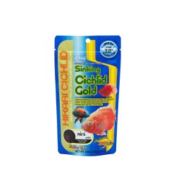 Hikari Cichlid Gold Sinking Mini 100g pellet colorante per ciclidi