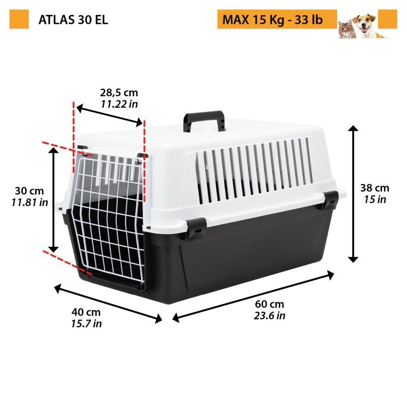 Ferplast Atlas 30 EL trasportino per cani