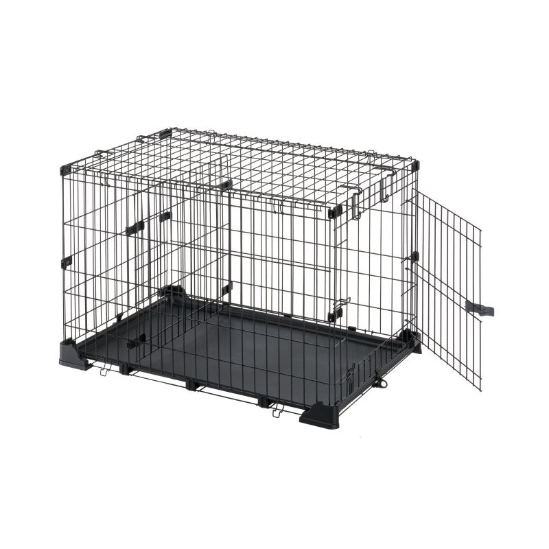 Ferplast Dog Zone 90 gabbia pieghevole per cani nera