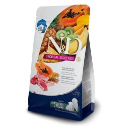N&D Tropical Puppy Agnello Medium Maxi crocchette cane con frutta tropicale