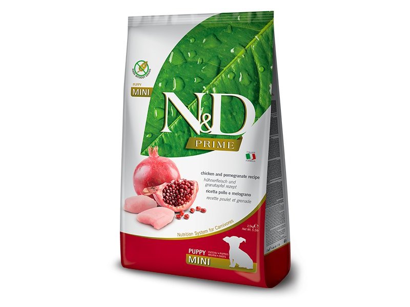 N&D Prime Puppy Mini Pollo e Melograno grain free crocchette cucciolo