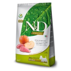 N&D Prime Adult Mini Cinghiale e Mela grain free crocchette cane