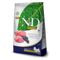 N&D Prime Adult Mini Agnello e Mirtillo grain free crocchette cane