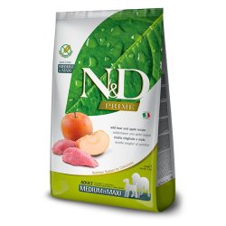 N&D Prime Adult Cinghiale e Mela Medium Maxi grain free crocchette cane