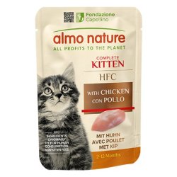 Almo Nature HFC Complete Kitten Pollo 55g busta gattino