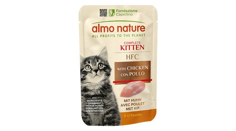 Almo Nature HFC Complete Kitten Pollo 55g busta gattino