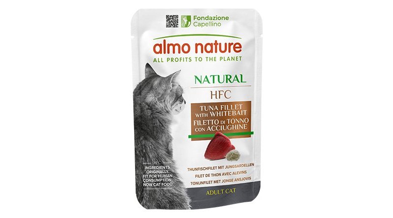 Almo Nature HFC Natural Tonno con Acciughine 55g busta gatto