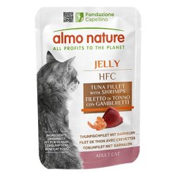 Almo Nature HFC Jelly Tonno e Gamberetti 55g busta gatto