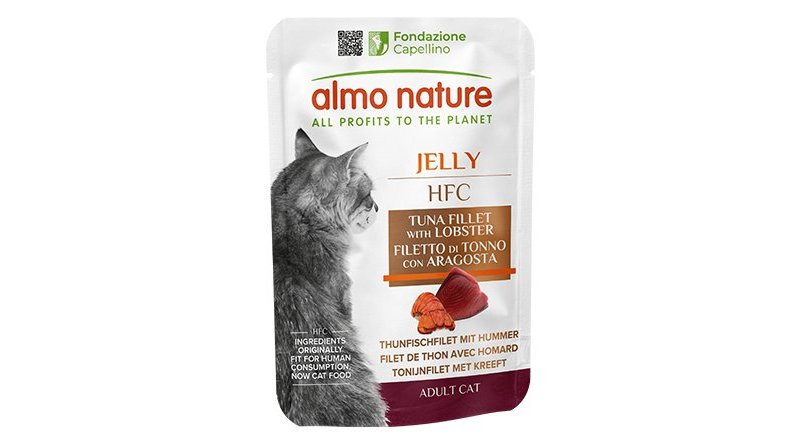 Almo Nature HFC Jelly Filetto di Tonno con Aragosta 55g busta gatto