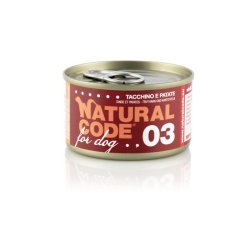 Natural Code 03 Tacchino e patate 90g umido cane