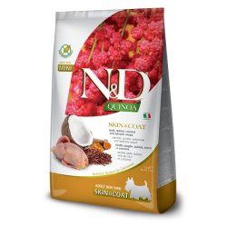 N&D Adult Mini Skin&Coat Quaglia e Quinoa grain free crocchette cane