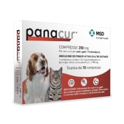 Panacur 250 mg 10 compresse antiparassitario per cani e gatti